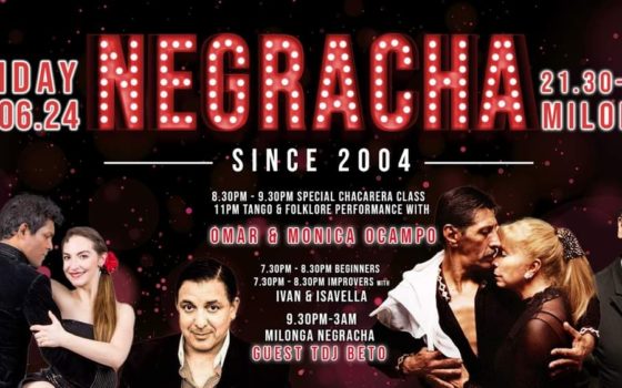 Negracha, NEW COURSE – Essential Salon Sequences, Beginners’ Crash Course, Fausto & Stephanie in London, Agnieszka & Tymoteusz in Cambridge