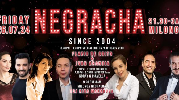 Negracha, New Course on Wednesdays, Joscha Engel & Sayaka Higuchi in London, World Champions Marcos Roberts & Louise Malucelli are coming back!