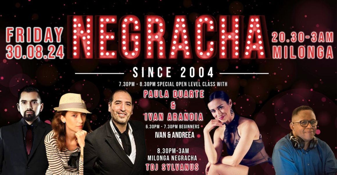 Classes with World Champions Marcos and Louise This Tuesday and Saturday, Negracha, and New Courses This Sunday 1st September