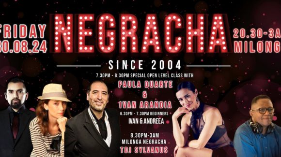 Classes with World Champions Marcos and Louise This Tuesday and Saturday, Negracha, and New Courses This Sunday 1st September